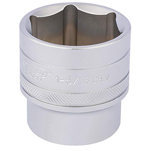 Image of Draper 16640 6 Point Imperial Socket, 1/2" Square Drive, Blue