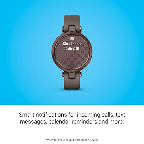 Garmin Lily™, Small Smartwatch With Touchscreen And Patterned Lens,Heart Rate Monitor Dark Bronze #TOP5