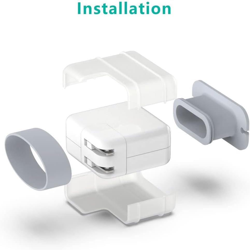 Image of Scout Case for MacBook & iPad Charger, 29w 30w 35w Apple Charger Case, Travel Cord Organizer, Apple Accessories (for Apple 29w 30w 35w Adapter) Gray