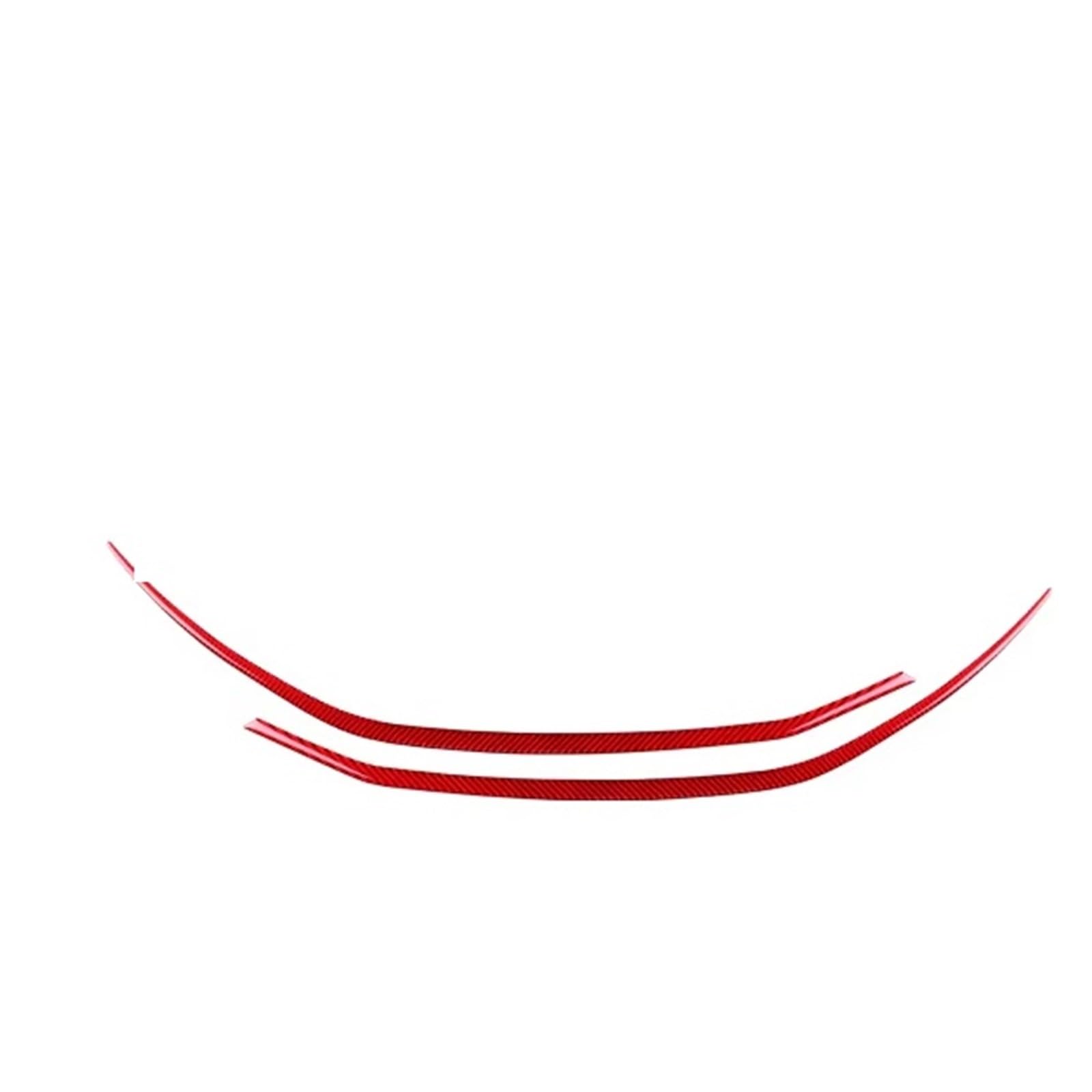Car Trim Interior for for Mustang GT for Dark for Horse for EcoBoost 2024-2026 Sticker LHD RHD Car Headlight Eyebrow Trim Interior Mouldings(Red Carbon)