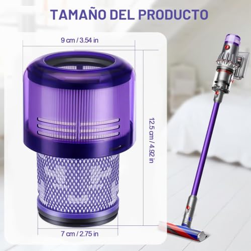 Miniatura 7 de Filtro Para Aspiradora Dyson V11, V15 - Filtro De Repuesto Para Torque Drive, Animal, Complete, Extra, Detect, V15s Detect Submarine 970013-02