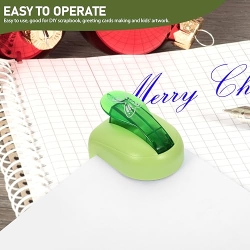 Perforadora de papel fácil de usar con matriz de aleación para decorar cuadernos 5