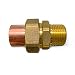 Everflow Supplies CCMU0034-NL 3/4" Lead Free Copper Union Fitting with Sweat to Male Threaded Connects