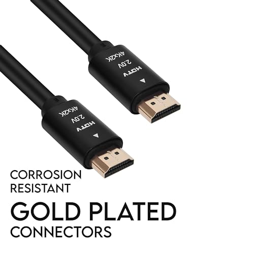Image of ELECTRO WOLF 4K HDMI Cable v2.0 with Ethernet, 3D /4K@60Hz Ultra HD Resolution,18 GBPS Transmission High-Speed, Compatible with All HDMI Devices Laptop Desktop TV Set-top Box Gaming Console (1.5 Meter)