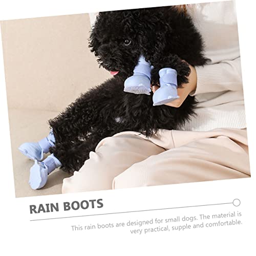 Bottes de pluie confortables pour petits chiens chaussures imperméables - 6