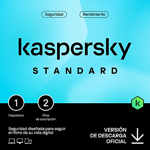 Kaspersky Standard Anti-Virus 2024 | 1 dispositivo | 2 años | Seguridad Avanzada | Protección Bancaria …