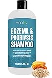 Eczema Shampoo – All-Natural Dermatitis & Psoriasis Treatment for Dry, Itchy, Flaky Skin – Daily Dandruff & Scalp Treatment – Itchy Scalp Relief for Men, Women & Kids – Eczema Soap Shampoo 16.9 oz