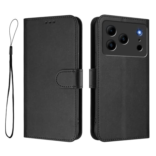 Case �Ή��@�� for Doogee Note 56 (Pro) / Note 56 Plus �������[�h �J�[�h�X���b�g�E�H���b�g �}�O�l�b�g�N���X�v �t���b�v�X�^���h �J�o�[ Black