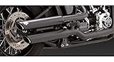 Vance & Hines Twin Slash 3&Prime, Round Slip Ons Black 46841