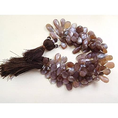 Perles poire pierre de lune chocolat LKBEADS pour fabriquer un cadeau fait main