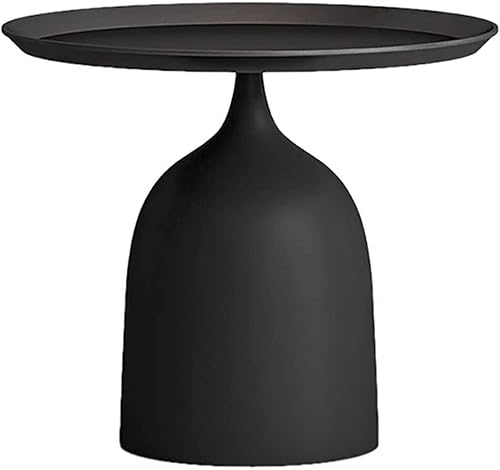 Miniatura 8 de Mesa de Centro - Mesa de centro redonda pequeña con bandeja de 18.9 x 17.3 in para sofá, mesa auxiliar de lujo, mesa de noche, sala de estar,