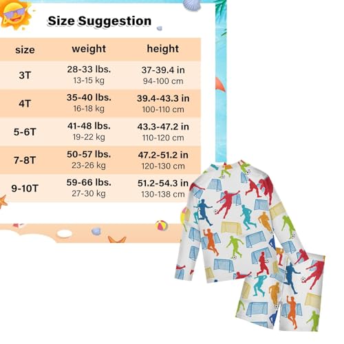 Traje de baño estampado de manga larga con protección UV niños 3