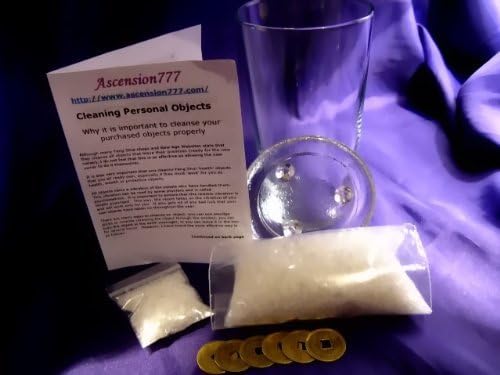 Ascension777 FSH076F Feng Shui Salt Water Cure Kit for Protection DOUBLE KIT