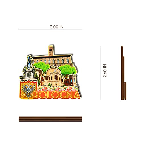 Imán decorativo rectangular de madera miniatura 3
