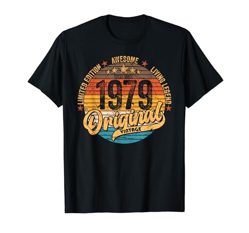 1979 Vintage Cumpleaños Retro Edición Limitada Hombres Mujer Regalo Camiseta