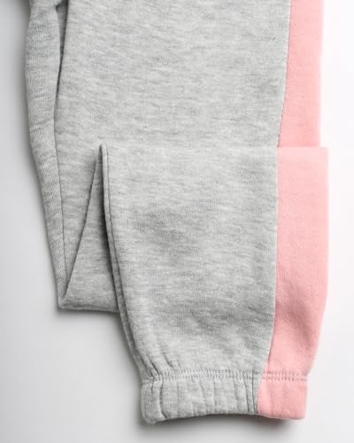 Reebok Conjunto de moletom para meninas - 2 peças de moletom de lã com capuz e calça jogger (tamanho