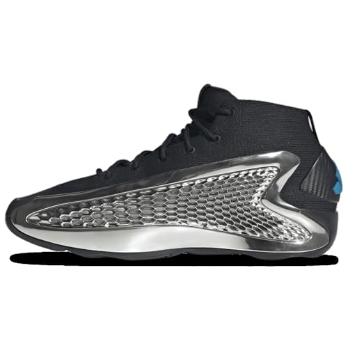 Adidas Anthony Edwards 1 Mid - Men's (JI0424, Silver/Black)2