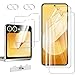 WFTE 2+2+2 Pack Screen Protectors for Samsung Galaxy Z Flip 6/Flip 7 FE Tempered Glass Outer+Soft TPU Film Inner,9H Hardness,Anti-Scratch,Bubbl... Screen Protector Camera Lens for Samsung Z Flip6