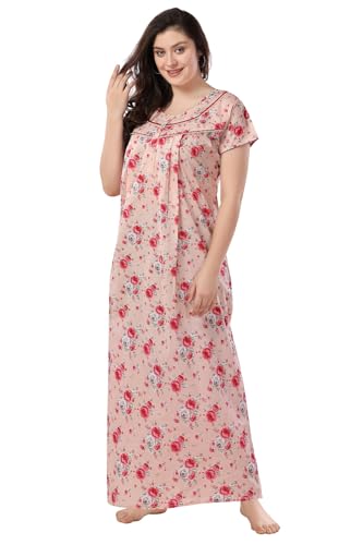Image of Soulemo Women Cotton Floor Length Nighty 1633