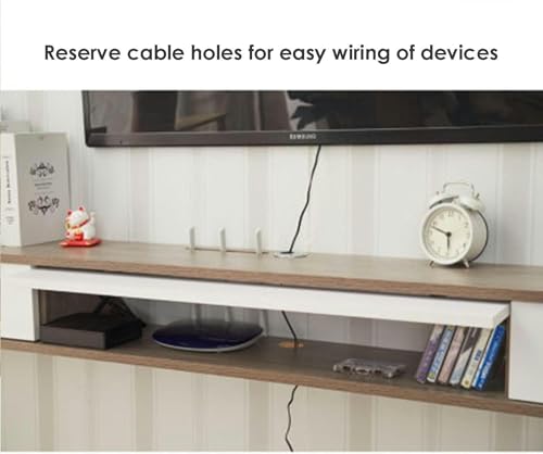 Lowboard TV suspendu pour optimiser l'espace du salon familial