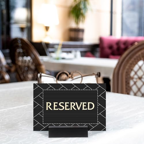 Porte-cartes en bois pour numéros de table de restaurant - 5