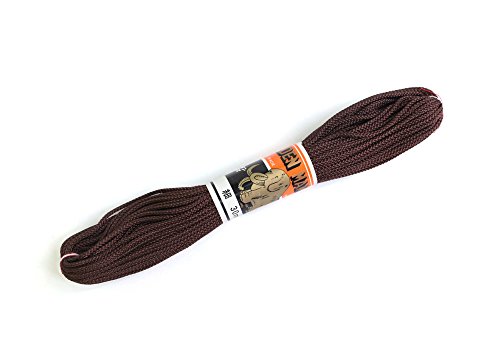 NBK 江戸打ち紐 細 30m巻き 茶 EDH-9-30M