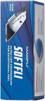 Maxfli 2021 Softfli Golf Balls 12 Pack, Ultra-Soft Feel, Low Compression, Enhanced Distance, High Visibility Colors, Ideal for Beginners & Experienced Golfers