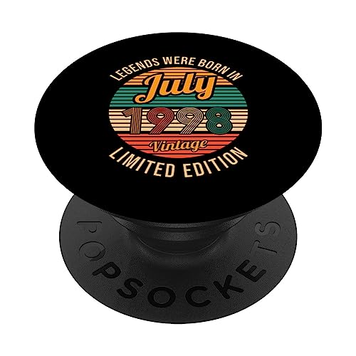 Las leyendas nacieron en Julio 1998 Cumpleaños 25 PopSockets PopGrip Intercambiable