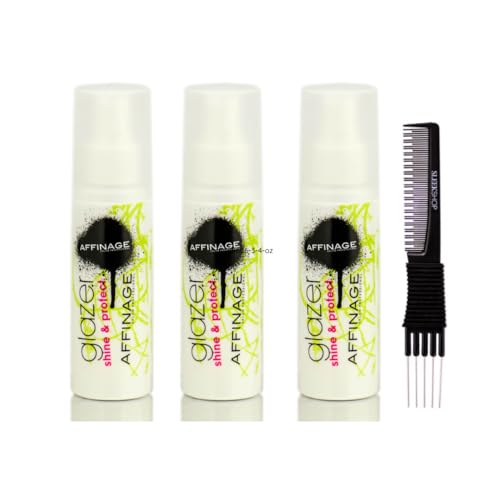 yper Affinage Glazer Shine And Protect Spray (3.4 oz) con Peine para Cardar Pack 3 miniatura 1