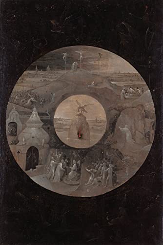Toile Hieronymus Bosch Le Jardin des Délices affiche décoration salon peinture 60x90cm