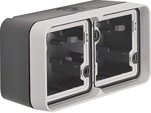 Berker Housing with frame 6719323505 cable entry LGR W.1 surface-mounted housing 4011334390053 - Image 3