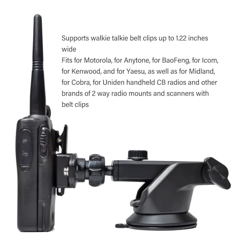 Professionelle Windschutzscheibenhalterung mit Saugnapf für Walkie Talkie mit, Anytone,