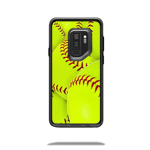 MightySkins Skin Compatible with LifeProof SLAM Samsung Galaxy S9 Case - Softball Collection