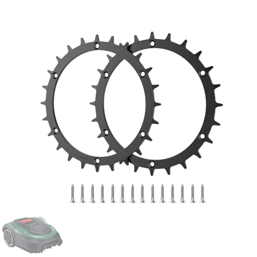 Ruedas robóticas de repuesto para cortacésped Bosch Indego XS 300, M700, S 500, M+ 700, S+ 500, pieza de recortadora de picos de 170 mm, 2 pinchos, 12 clavos