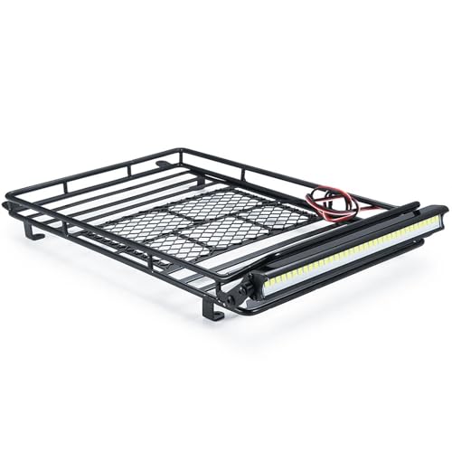 Galerie de toit en métal RC 1/10 durable pour Axial SCX10 90046 Wrangler