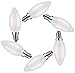 Produktbild E14 LED Kerzenform, MENTA 6er Pack E14 Kerze LED Lampe, 4W ersetzt 40 Watt Kerze, 2700K Warmweiß, E14 Filament Fadenlampe, 220-240V AC, 400lm, 360° Abstrahlwinkel, nicht dimmbar, Matt Glas