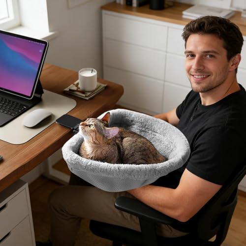 Lit hamac pour chat pliable pour bureau et plan de travail