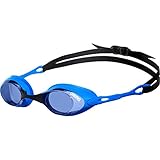 arena Unisex Wettkampf Profi Schwimmbrille Cobra (UV-Schutz, Anti-Fog Beschichtung, Harte Gläser), Blue-Blue (77), One Size