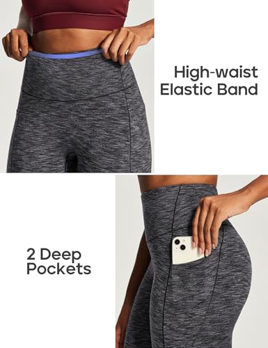 Image of Heathyoga Yoga Pants with Pockets Extra Soft Leggings with Pockets for Women Non See-Through High Waist Workout Leggings