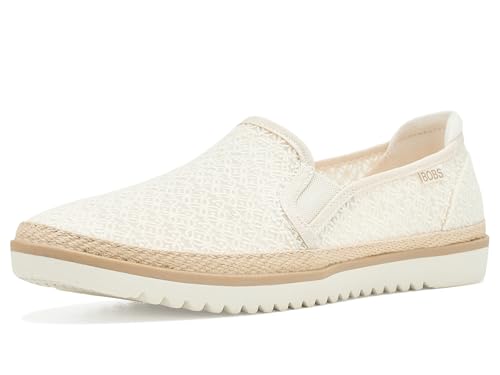 Skechers Womens Flexpadrille Lo-Breezy Twirl Ballet Flat Off White 10