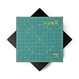 OLFA 12x12" 360-Degree Rotating Cutting Mat (RM-12S) - Self-Healing, Green | Two-piece rotating, 360-degree spin, self-healing surface - Quilting shapes requiring rotation - Quilters and Crafters