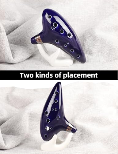 Mr.Power 12 Holes Ocarina Alto C Flute Occarina Taps Blue Ceramic/Clay Stl Orcarina Inspired Of Time With Bag And Song Book thumb #3