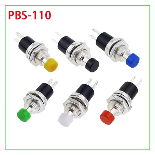 Interrupteur bouton-poussoir PBS-110 7mm vert pour micro-circuit et modélisme - 4