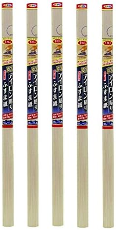 アサヒペン ＥＸアイロン貼りふすま紙 ９５ＣＭＸ１８０ＣＭ Ｎｏ．０１３夕なぎ &times;５本セット