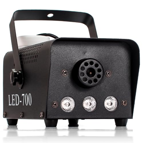 Máquina de Fumaça 700 Watts Profissional Rgb para Festas Baladas Dj Com Controle Remoto Sem Fio e Xl