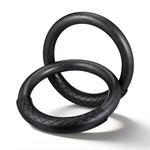BESPORTBLE Gymnastics Rings for Home Gym Workout, 1 Pair Heavy Duty ABS Gym Rings for Calisthenics Equipment, Professional Fitness for Pull Up Bar Strength Training, Gift for Men Women Fitness