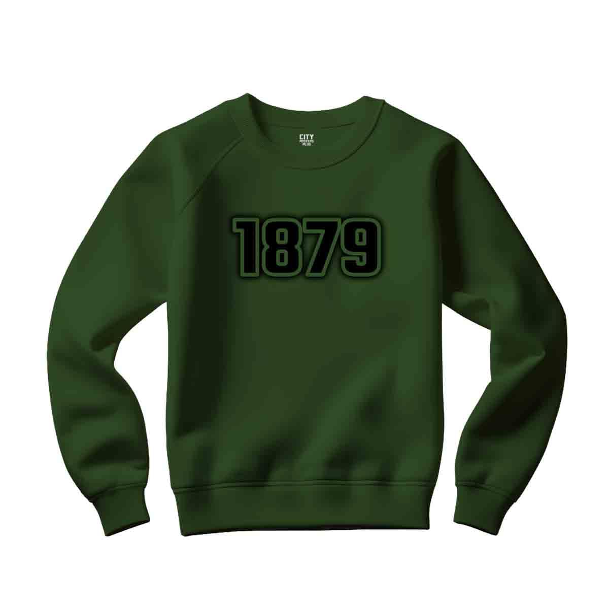 Sweatshirt unisex 1879 vert olive coupe ample confortable - 5
