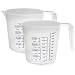 16 Oz. Clear Color Plastic Graduated Measuring Cup Pack Of 2- A Handy Kitchen Tool That Really Measures Up! Use This Plastic Measuring Cup To Measure Cups, Ounces, Pints Or Ml. ā By Kitch Nā Wares