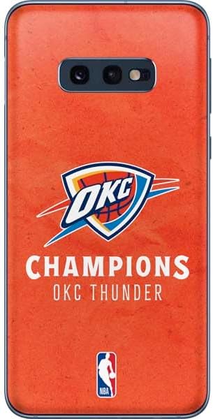 Skinit Decal Phone Skin Compatible with Galaxy S10e - Officially Licensed 2025 NBA Champions Oklahoma City Thunder Design
