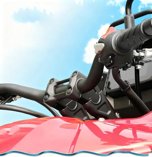 Soporte del manillar extensor ajustable abrazadera de montaje motocicleta NX500 plata 6